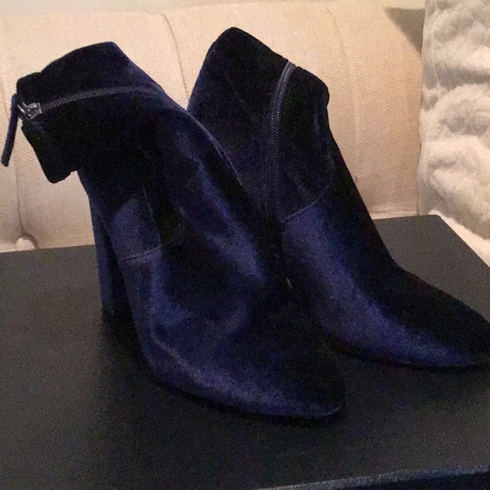 Blue Ankle Boots